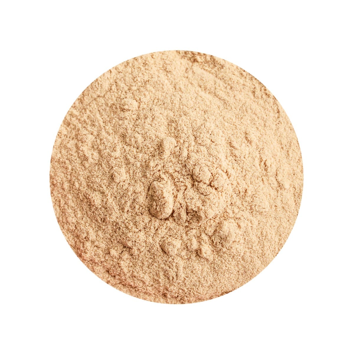 Crèmewit biologisch baobabpoeder van gemalen baobabvrucht