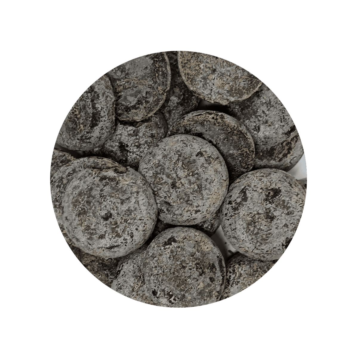 Donkerbruine biologische cacao pasta wafers