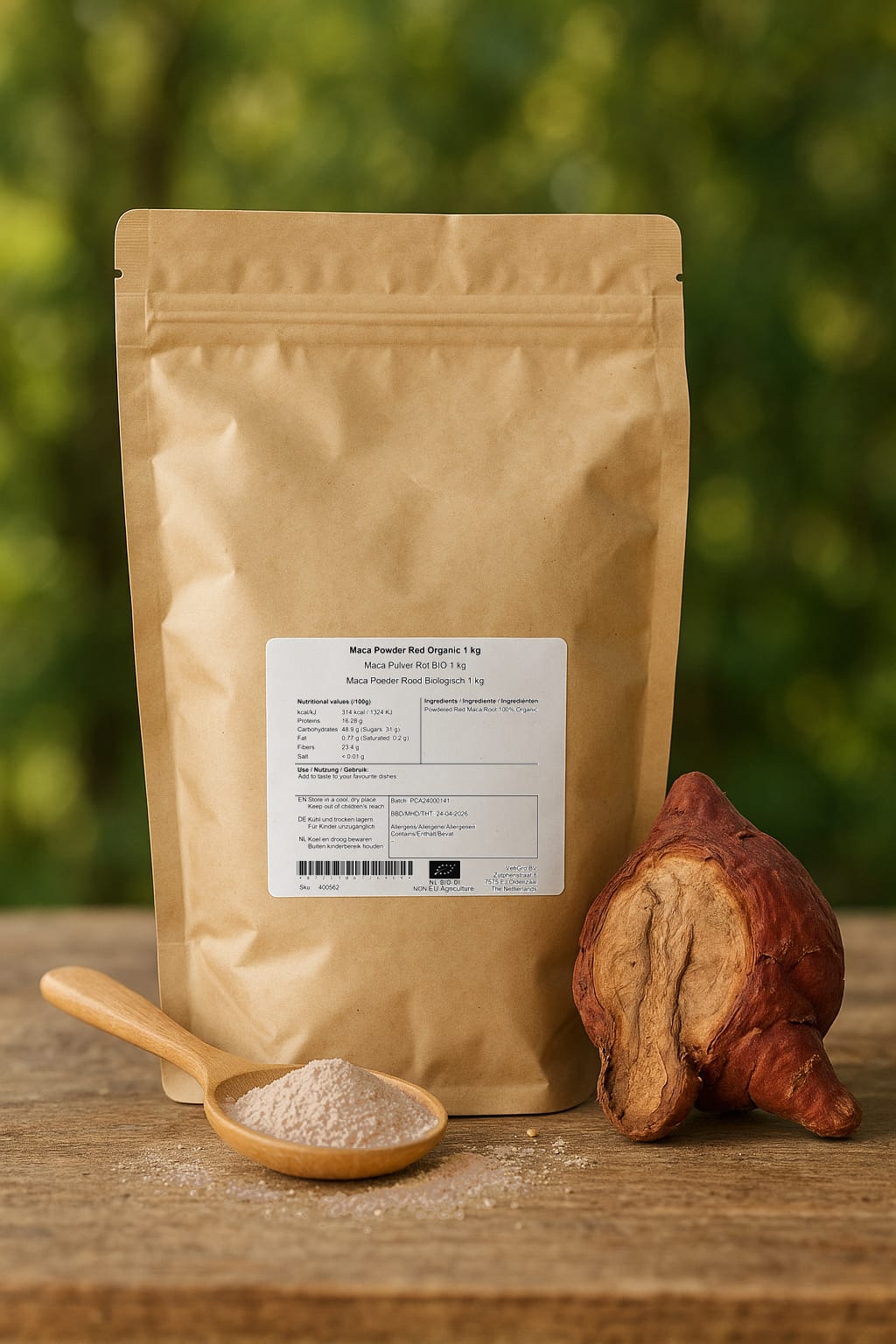 Maca Poeder Rood Biologisch - Afbeelding 5