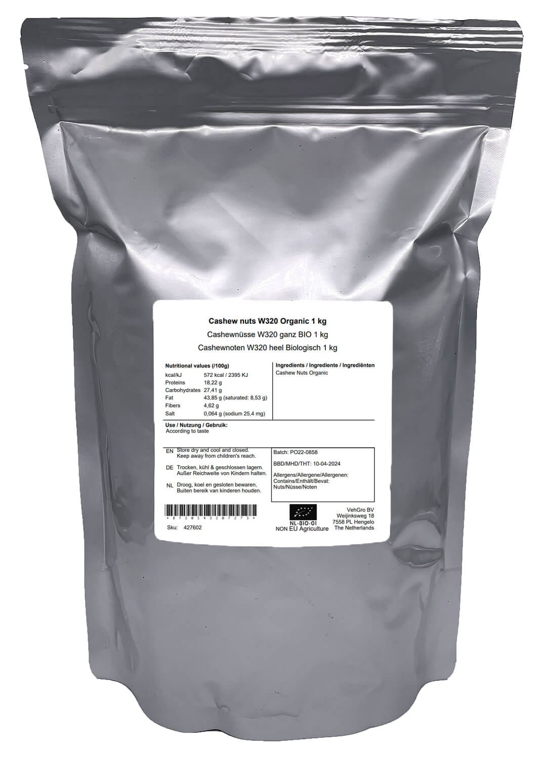 Cashewnoten W320 Heel Biologisch - Afbeelding 4