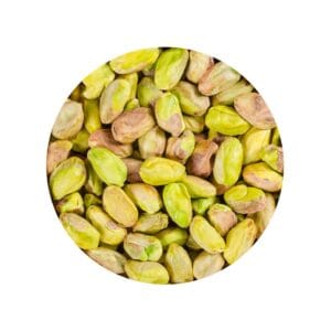 Gepelde biologische pistachenoten, groene noten zonder dop