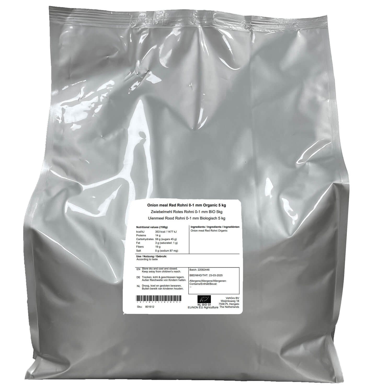 Uienmeel Rood Rohni 0-1 mm Biologisch - Afbeelding 5